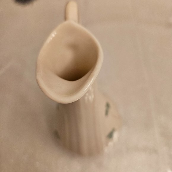 Vintage Belleek Small Pitcher Clover Design - Picture 5 of 8